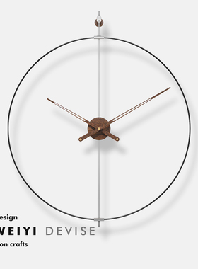 轻奢挂钟极简个性客厅钟表创意装饰现代简约艺术挂墙时钟网红挂表