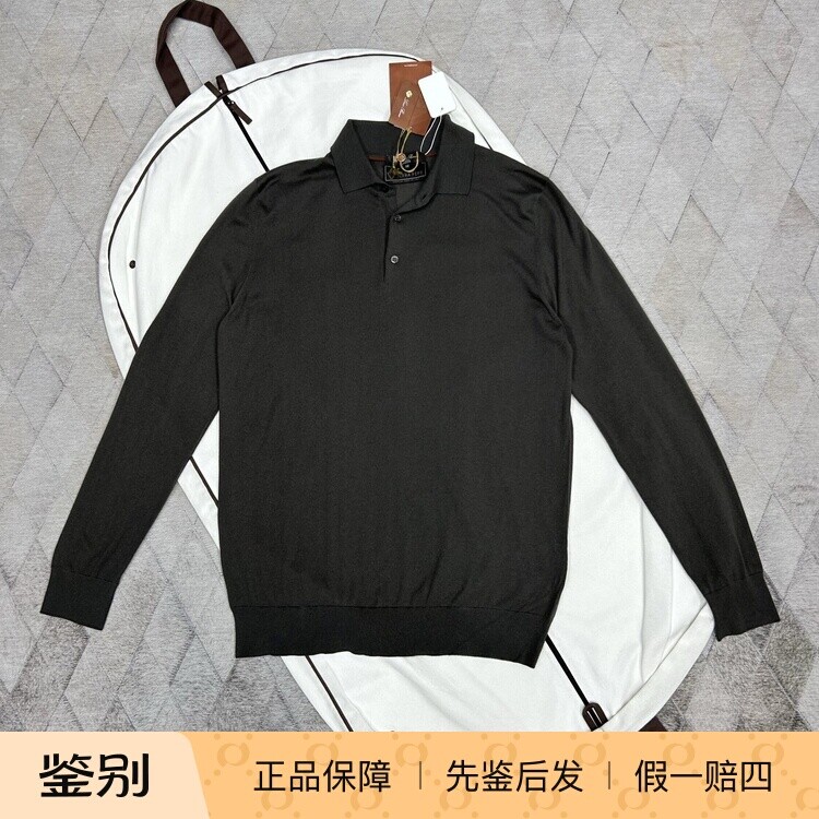 Loro Piana 诺悠翩雅 Vicuna 骆马毛 针织Polo衫 毛衣100%骆马