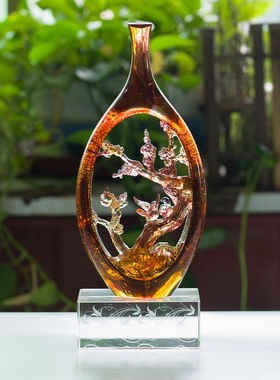 高档中式喜上眉梢轻奢梅开五福