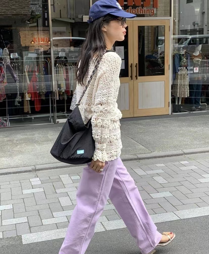 高腰modestmood长裤直筒牛仔裤