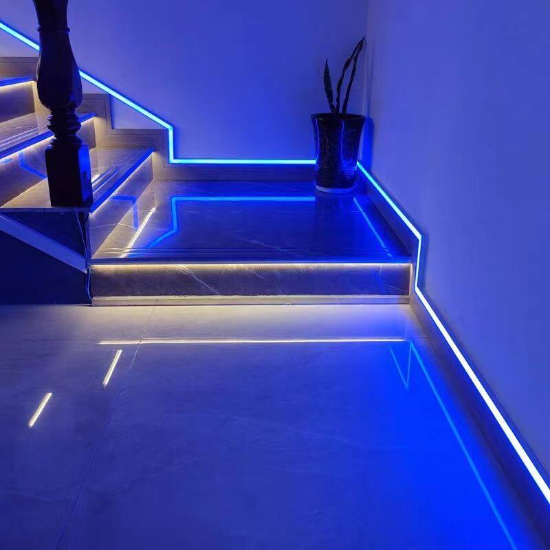 玻璃楼梯智能人体感应灯人走灯灭楼梯地脚线扶手自粘感应led灯带