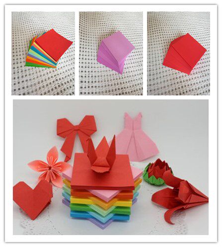 7cm彩色手工纸diy千纸鹤礼盒礼物生日折纸儿童折纸情人节