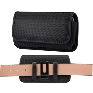 适用苹果12腰带手机套华为mate40pro挂腰包穿皮带nova7横跨男式袋