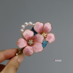 苏州非遗手工绒花发夹中式蚕丝汉服旗袍衣领夹妈妈老师教师节礼物