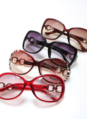 圆脸女士明星款复古风太阳眼镜