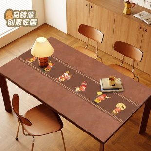 餐桌垫星星人办公桌垫防油防水免洗桌布茶几台面保护垫电脑桌面垫