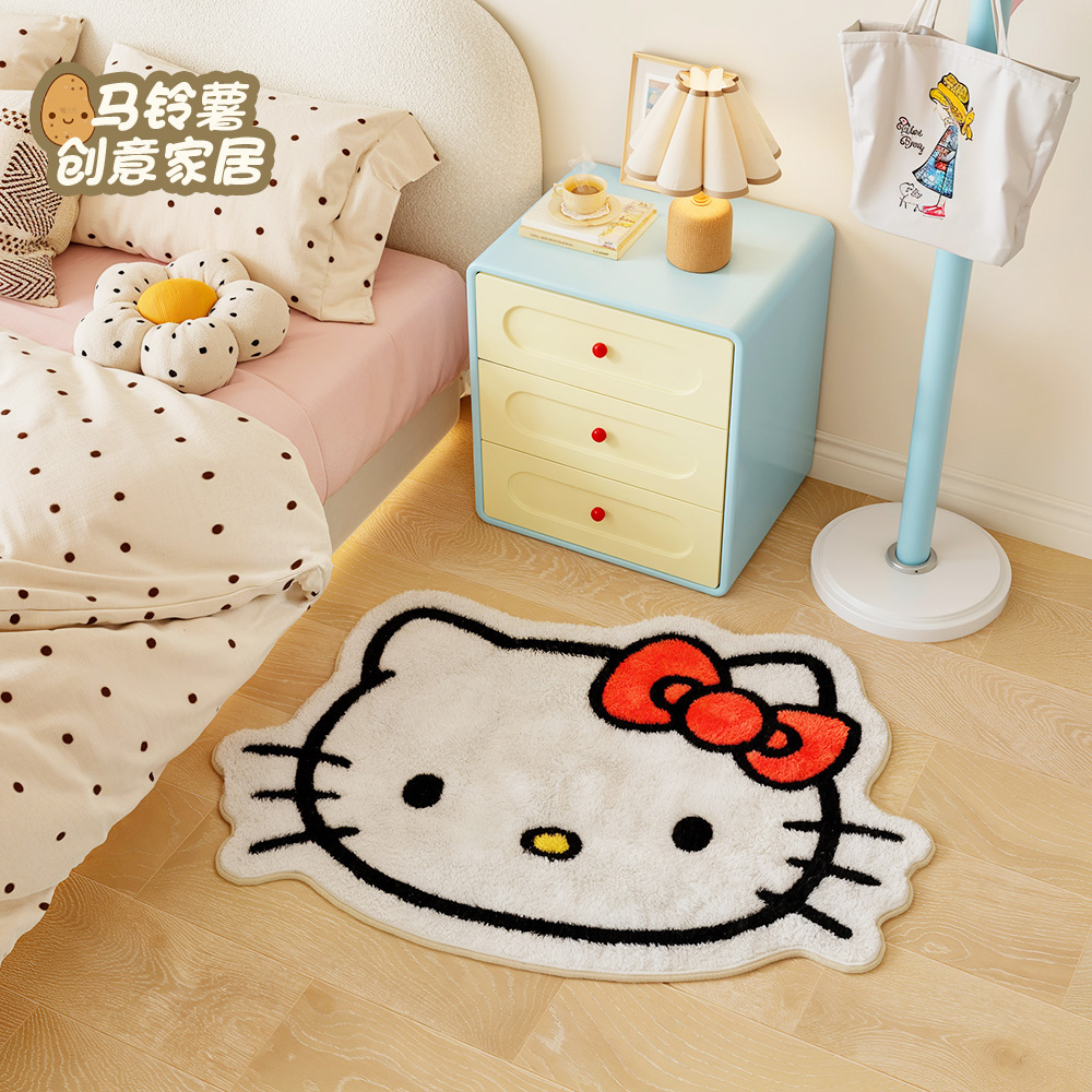 可爱Kitty吸水防滑仿羊绒地毯