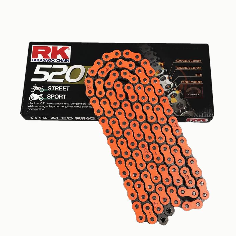 RK520摩托车链条彩色油封链条适用春风铃木川崎雅马哈杜卡迪KTM