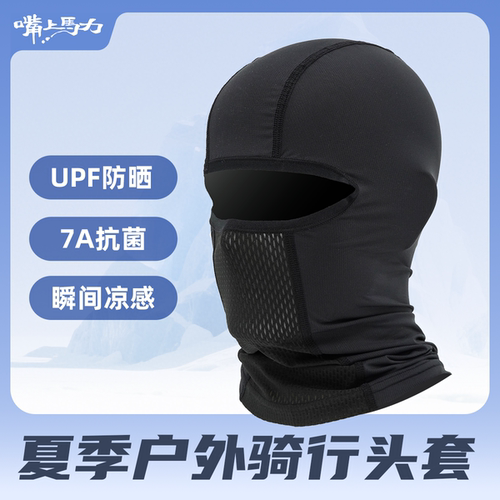 呆子推荐严选摩托车骑行头套夏季透气短长款防脏防晒