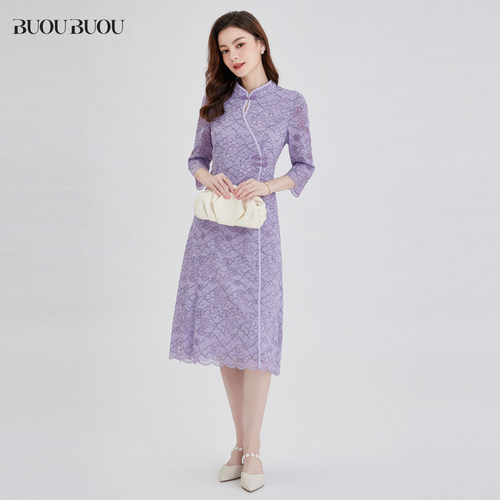 buoubuou2023蕾丝新中式