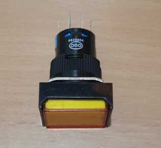 双科开孔16MM两开两闭 长方形带灯按钮开关LAY50-16AJ-22D（8只脚