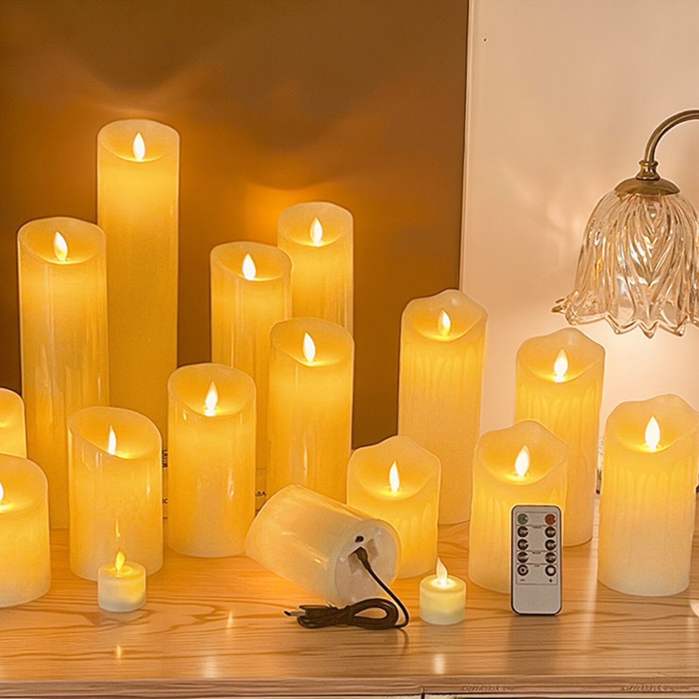 led电子蜡烛灯婚庆浪漫生日求婚告白装饰 仿真蜡烛闪烁婚礼引路灯