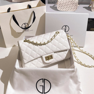 香港IT GDLEDY正品真皮经典百搭链条包包女大容量质感单肩斜挎包