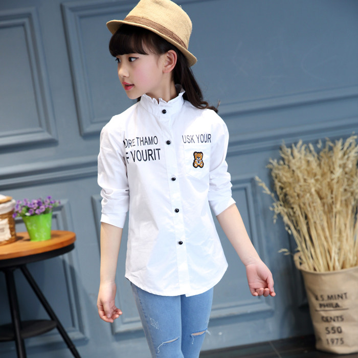 Chemise fille à manche longue - Ref 2086343 Image 3