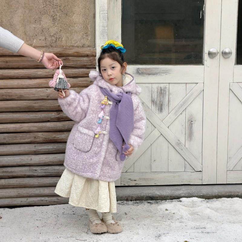 女童加绒外套秋冬款2025新款可爱雨伞毛毛衣宝宝冬季保暖连帽上衣,童装/婴儿装/亲子装,呢大衣,淘宝优惠券,粉丝福利购,淘宝优惠卷