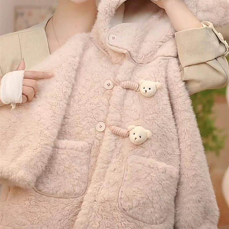 女童加绒毛毛衣外套2025秋冬新款女童毛绒大衣时尚洋气加绒外套,童装/婴儿装/亲子装,呢大衣,淘宝优惠券,粉丝福利购,淘宝优惠卷