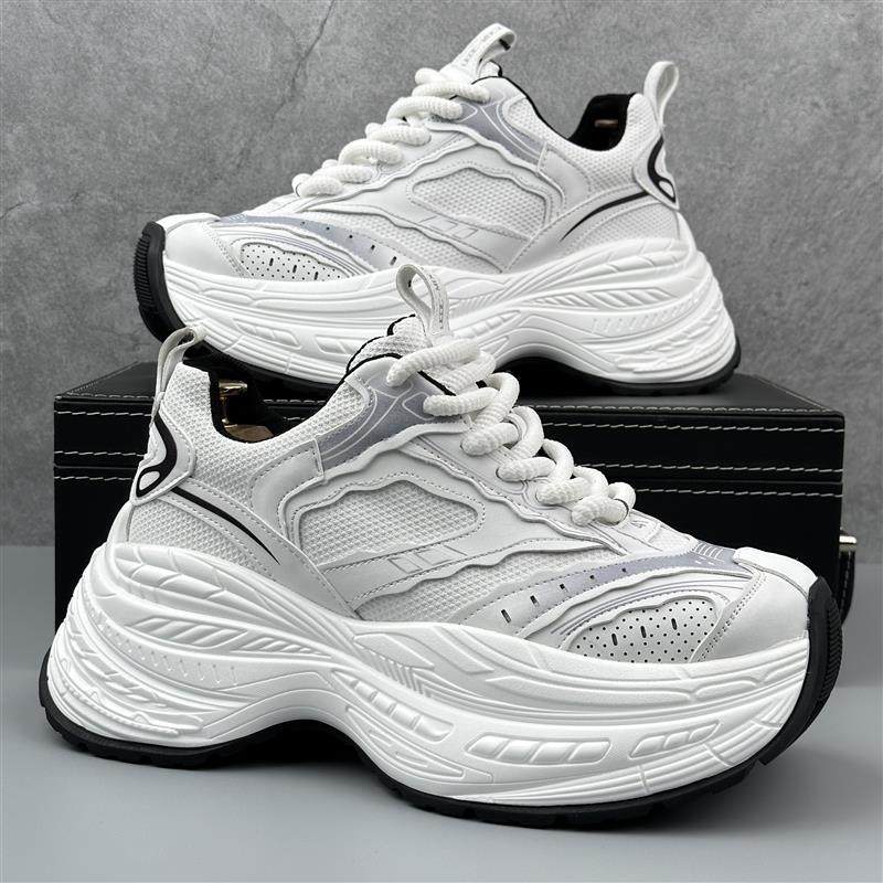 巴黎潮牌厚底老爹鞋2025夏季新款增高运动鞋男款轻奢白色休闲男鞋,流行男鞋,老爹鞋,淘宝优惠券,粉丝福利购,淘宝优惠卷