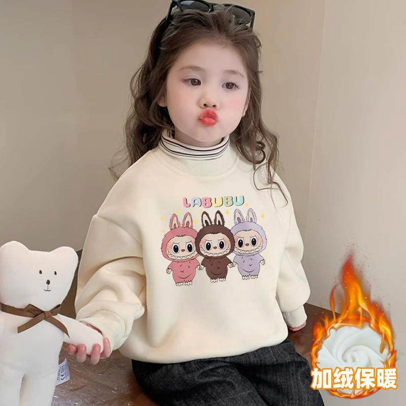 布女童衣服洋气小公主加绒卫衣秋冬一体绒宝宝假两件保暖上衣,童装/婴儿装/亲子装,卫衣/绒衫,淘宝优惠券,粉丝福利购,淘宝优惠卷