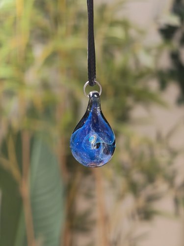 HW  glass手工水滴琉璃吊坠小众原创设计简约百搭 ins 风闺蜜挂饰
