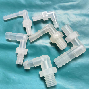 公制胶管螺纹弯接头宝塔弯接头塑料软管接头M12M14M16塑料弯头