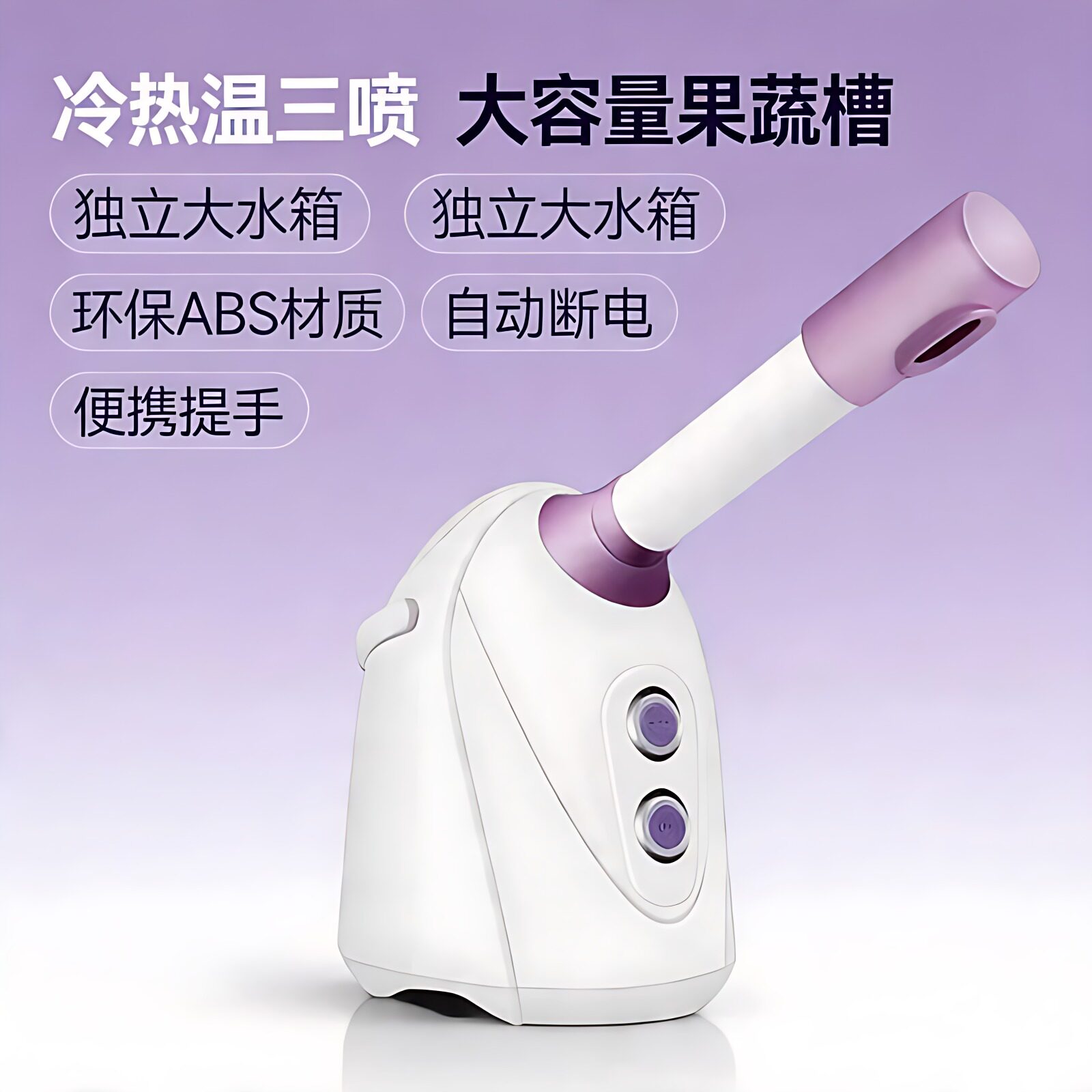 蓝琦110V家用台式冷热温喷雾仪面部蒸脸器喷雾机离子喷冷热喷英规