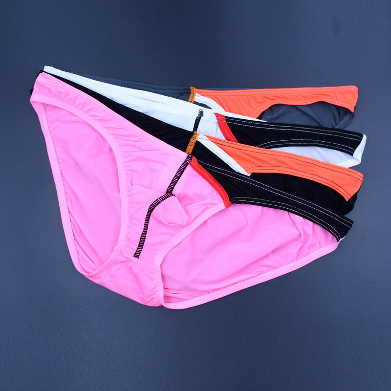 3条男士低腰三角内裤冰丝速干透气凉爽性感运动快干透明细边高弹,女士内衣/男士内衣/家居服,男三角内裤,淘宝优惠券,粉丝福利购,淘宝优惠卷