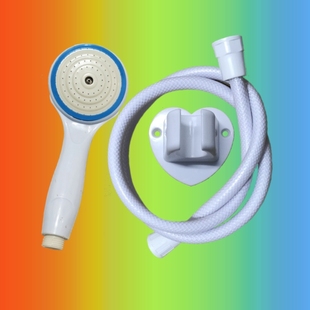 家用浴室洗澡蓬头 热水器通用塑料花洒粗孔大出水淋浴喷头手拿老式
