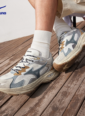 Mizuno/美津浓 Racer S 拼色复古潮流运动鞋防滑耐磨男女跑步鞋