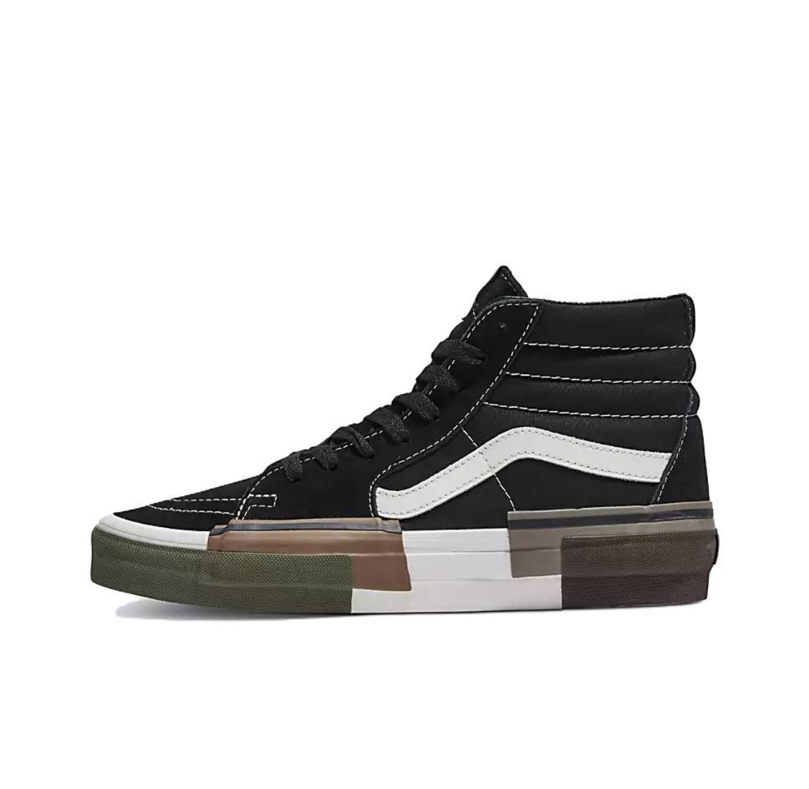 Vans/官方正品男鞋 Sk8-Hi 解构经典黑白运动休闲滑板鞋