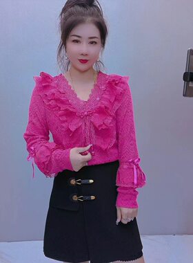 减龄韩版洋气镶钻蝴蝶结蕾丝
