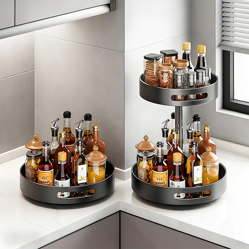 2025新款可旋转多功能调料置物架