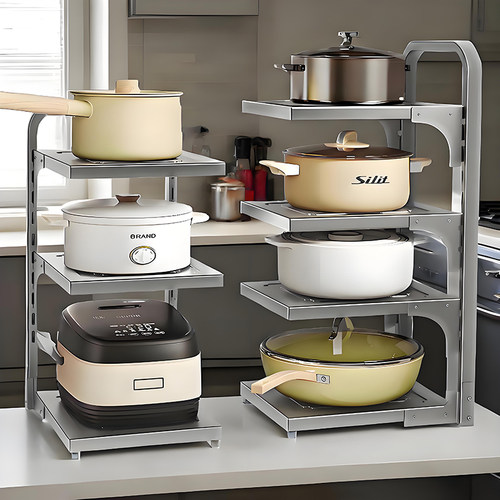 尔沫厨房锅具收纳架落地