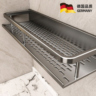 卫生间置物架浴室免打孔卫浴置物架厕所洗澡间墙上沐浴露收纳架子