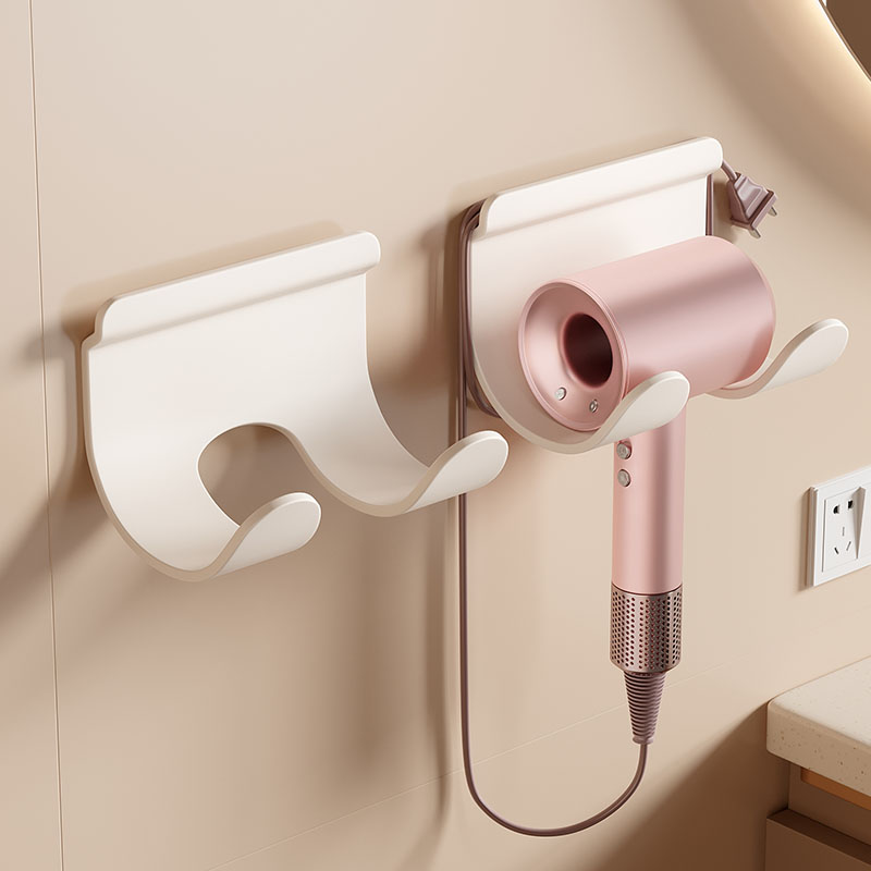 吹风机支架免打孔置物架不锈钢浴室电吹风壁挂架子卫生间收纳风筒