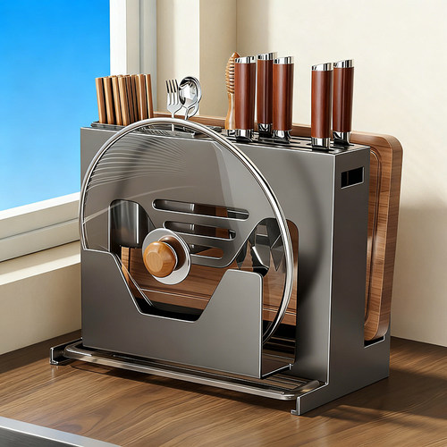 台面壁挂两用不锈钢家用一体刀架