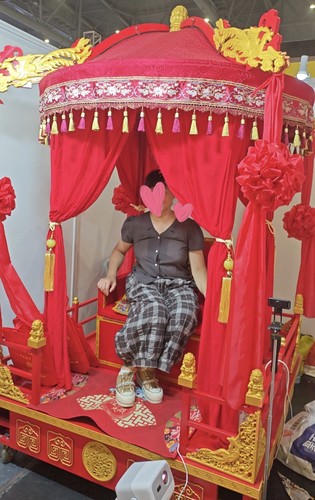 结婚庆花轿中式婚礼八抬大轿子圆顶凤撵胡蝶花轿杭州展会同款高档