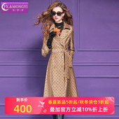 气质大衣 轻奢高级感英伦时尚 菲梦伊原创波点西装 领风衣外套女春季