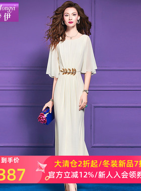 菲梦伊钉珠白色连衣裙女夏季新款温柔绝美独特收腰超仙海边度假裙