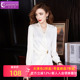 菲梦伊白色衬衫 设计感小众时髦褶皱收腰气质OL上衣 法式 女长袖 秋装