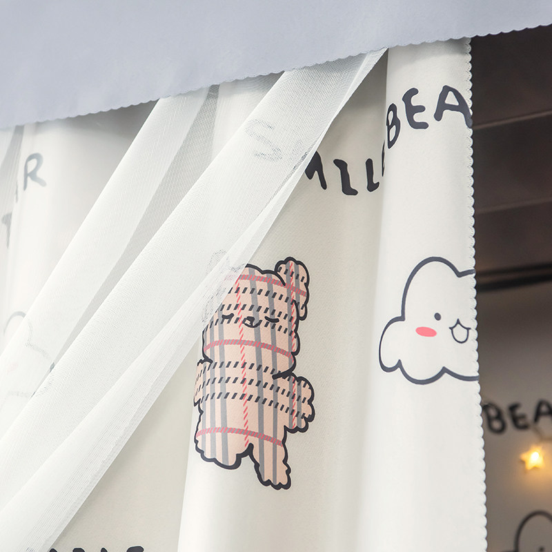 dormitory Bed curtain Mosquito net Integrated dorm Bunk beds household bedroom Makeup princess thickening curtainin the Bedclothes , Bed mantle  category - from Buy2taobao.com to provide professional Taobao agent buy service