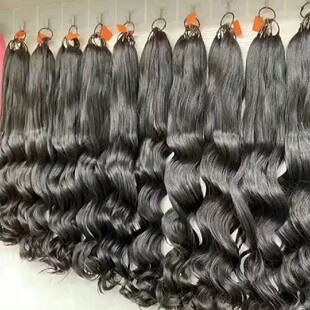 全真发卷发羽毛接发三代云南发假发卷发大波浪超自然蓬松卷发接发