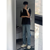 春秋季新款图美式男女款水洗复古牛仔长裤XZ503-1K808P55控78，男装牛仔裤，星座503-1