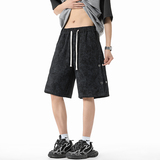 扎染排扣高克重短裤XZ503-KDK528P45控68，男装牛仔裤，星座503-1