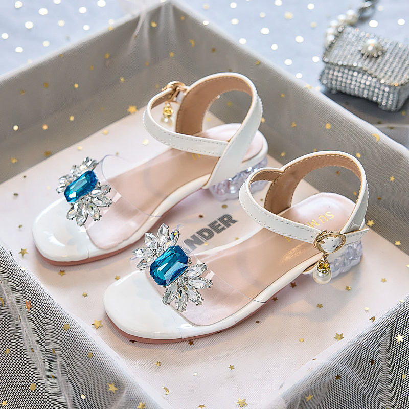 女童高跟凉鞋夏款2026新款公主爆款洋气小女孩夏季中大童儿童鞋子