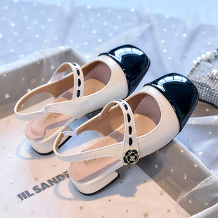 儿童凉鞋女孩夏季2026新款包头中大童皮鞋公主夏款女童高跟鞋女款