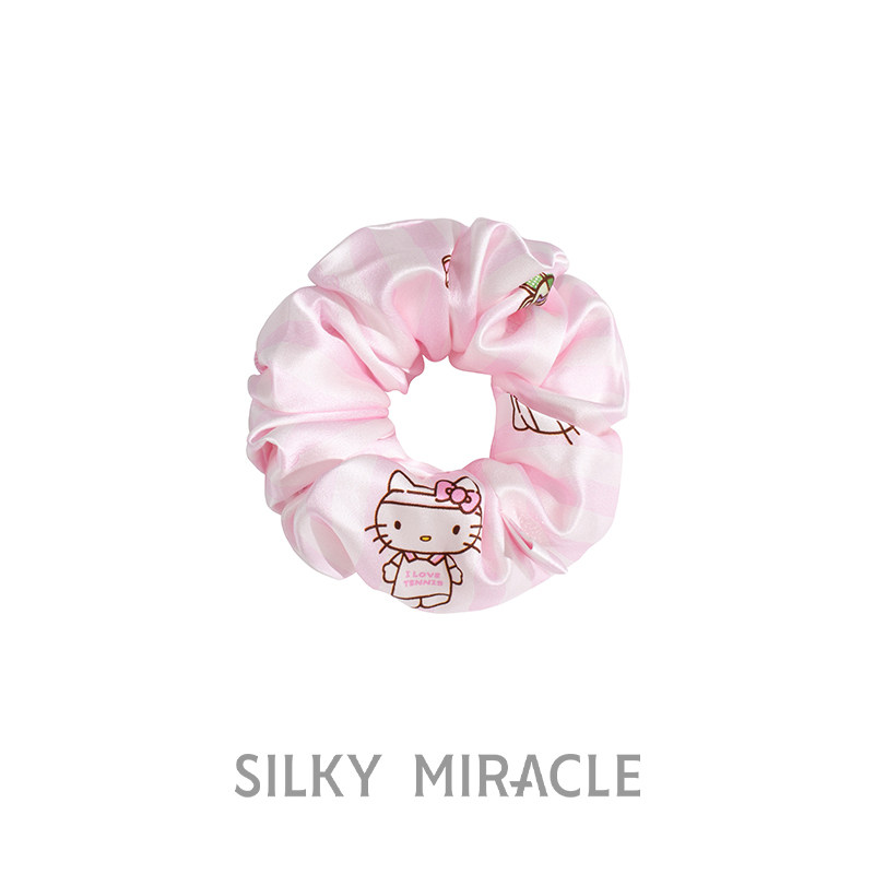 SILKY MIRACLE真丝水晶发圈HelloKitty礼盒装100%桑蚕丝头花发饰