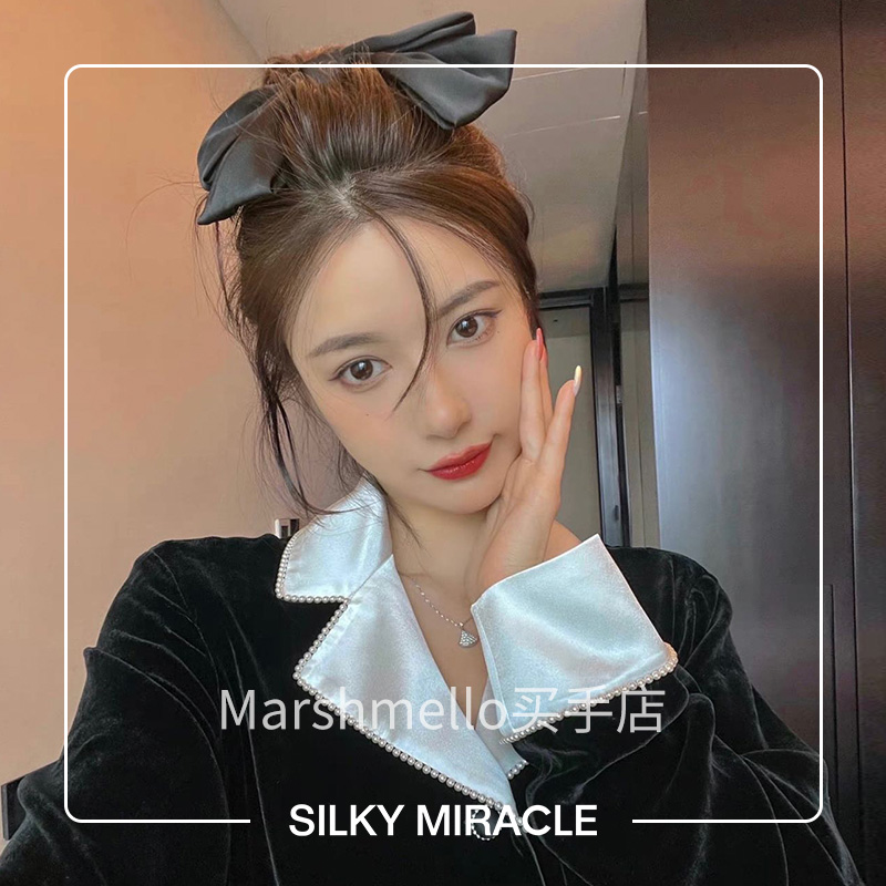 SILKY MIRACLE SILK VELVET丝绒珍珠睡衣女真丝家居服可外穿新款