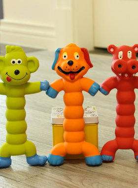 Elite伊丽宠物玩具天然乳胶长条带响猫狗玩具发声磨牙比熊玩具品