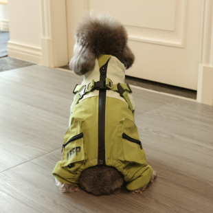 森屿追风三防冲锋四腿狗棉衣冬季 小型犬宠物衣服比熊泰迪小狗衣服