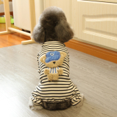 狗狗衣服四脚秋冬带帽小熊抓绒居家服猫咪宠物衣服保暖泰迪狗衣服